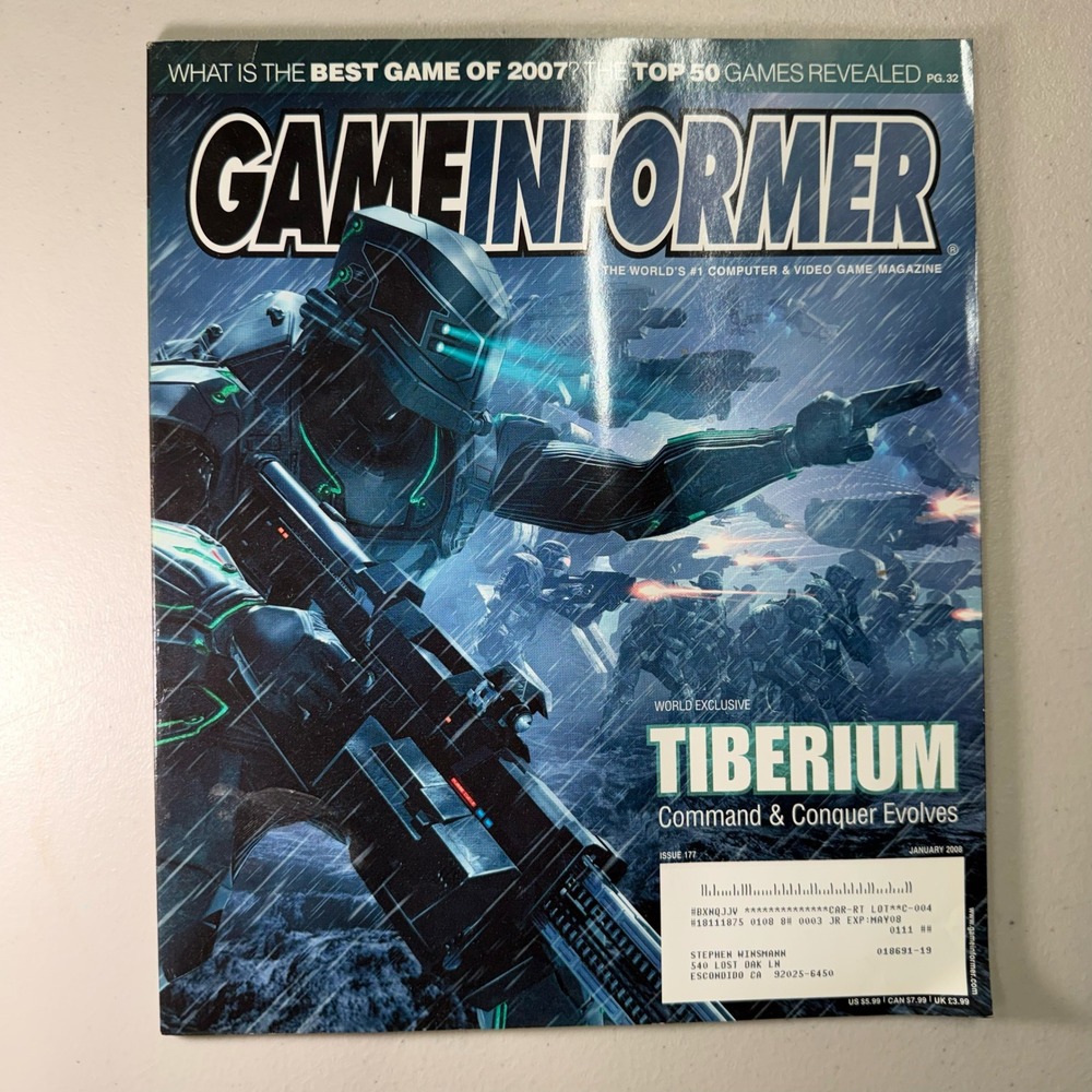 Game Informer Magazine Issue 177 January 2008‎ Tiberium Command & Conquer Cover
